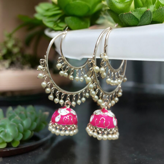 Shayara Hoop Jhumka Earrings