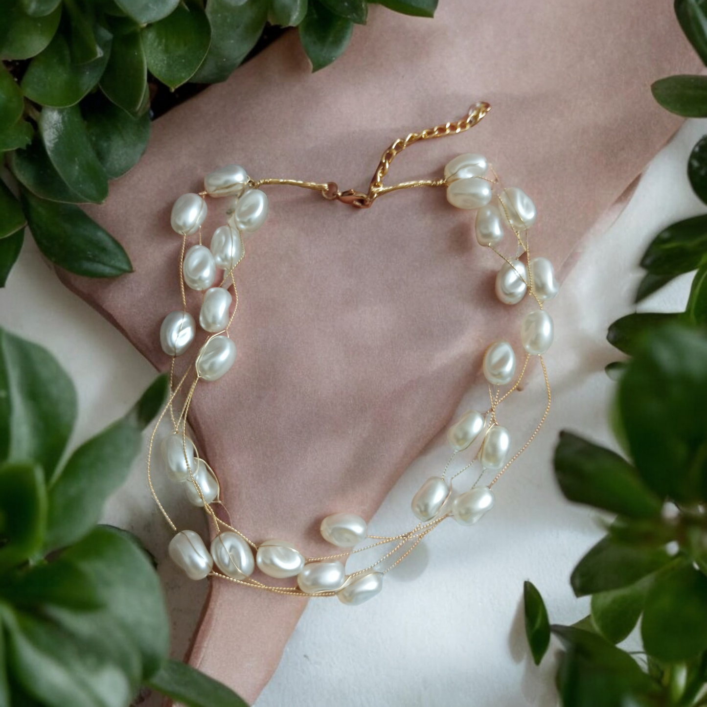 Kara Pearl Layered Necklace Design4