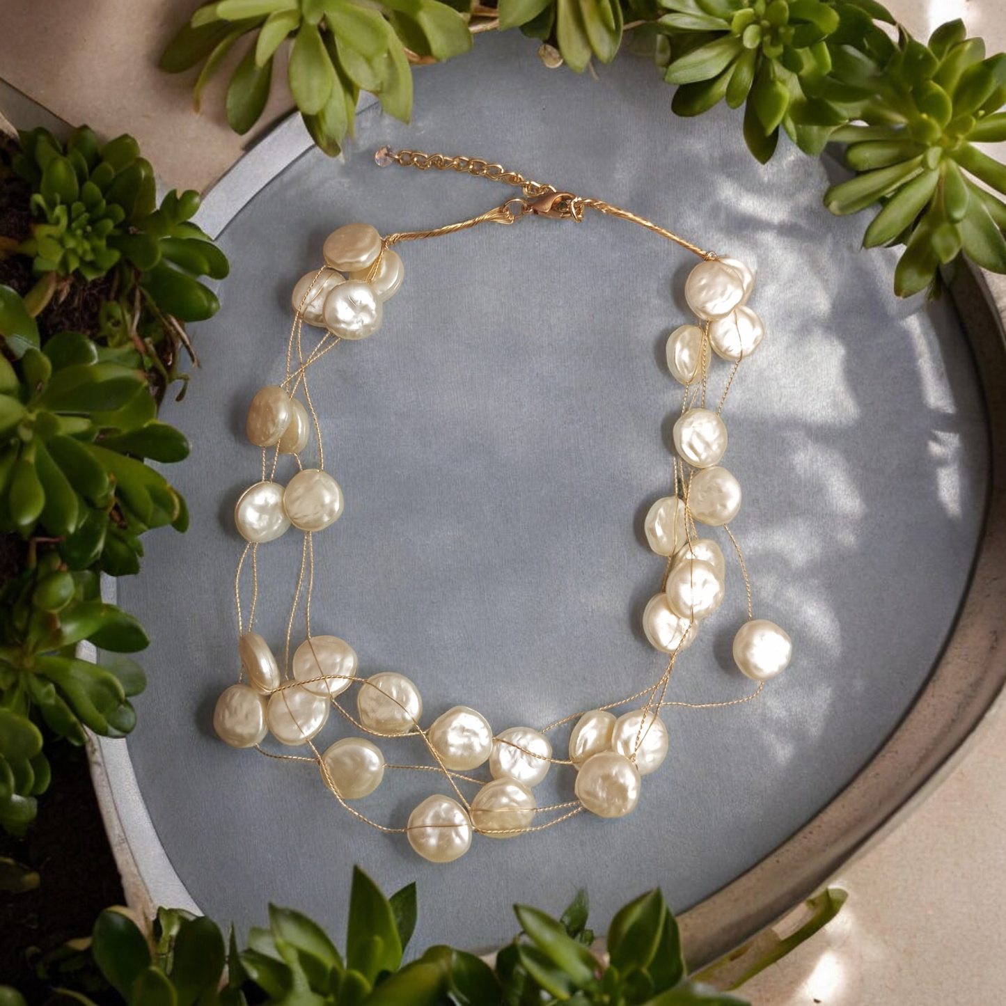 Kara Pearl Layered Necklace Design6