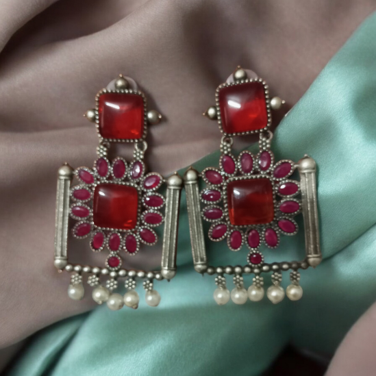 Vishva Oxidized Earrings