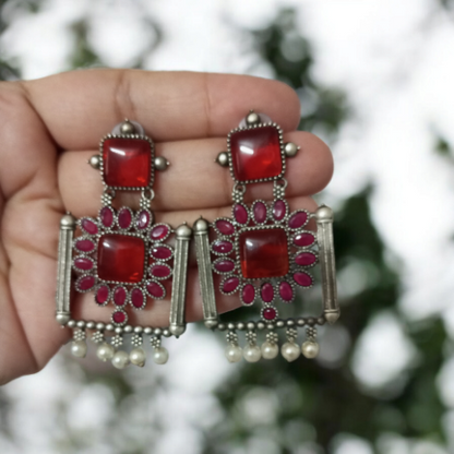 Vishva Oxidized Earrings