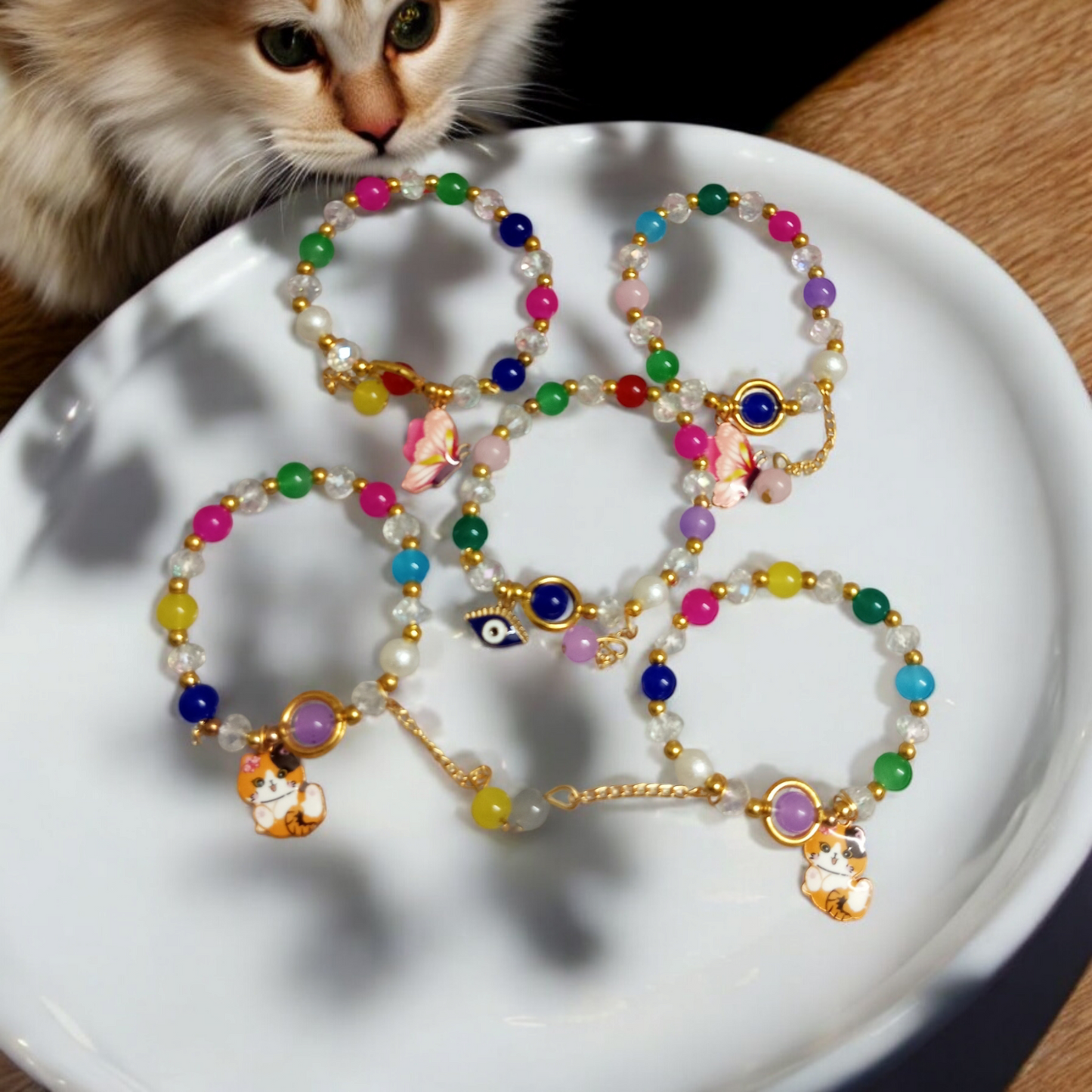 Cat Evil Eye Bracelets