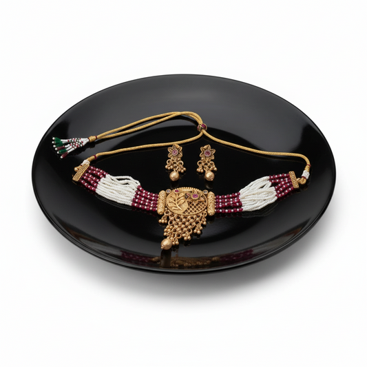 Aamrina Choker Necklace Set