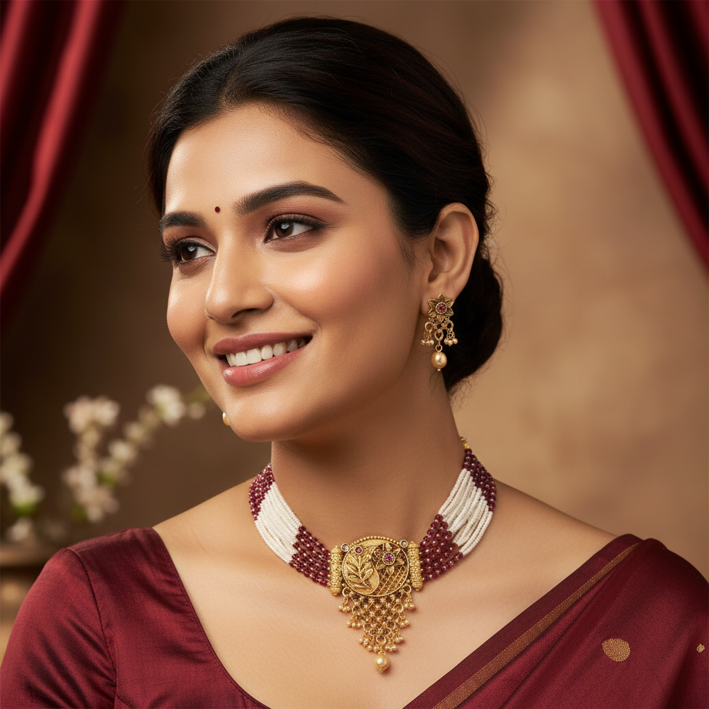 Aamrina Choker Necklace Set