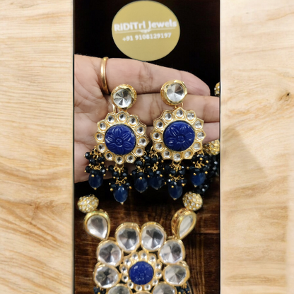 Vishini Blue Necklace Set