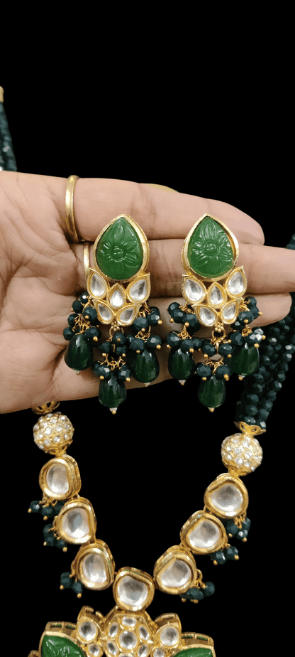 Vishini Green Necklace Set