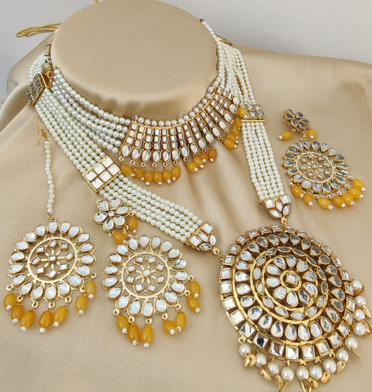 Heera Yellow Necklace Set