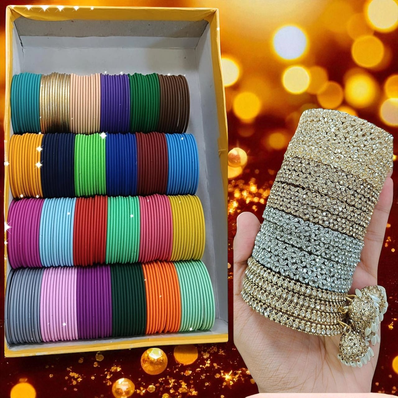 Saiyaara Matte Bangles Combo Box