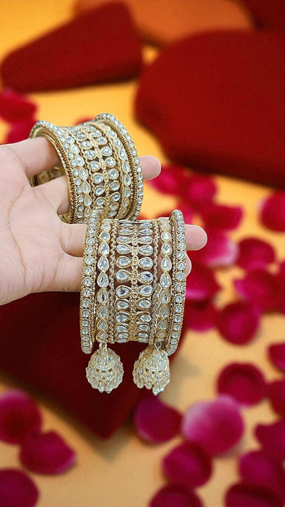 Kundan Jhumar Bangle Set
