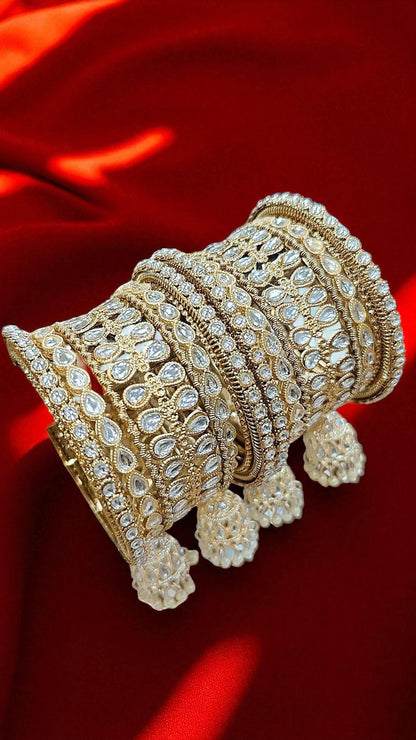 Kundan Jhumar Bangle Set