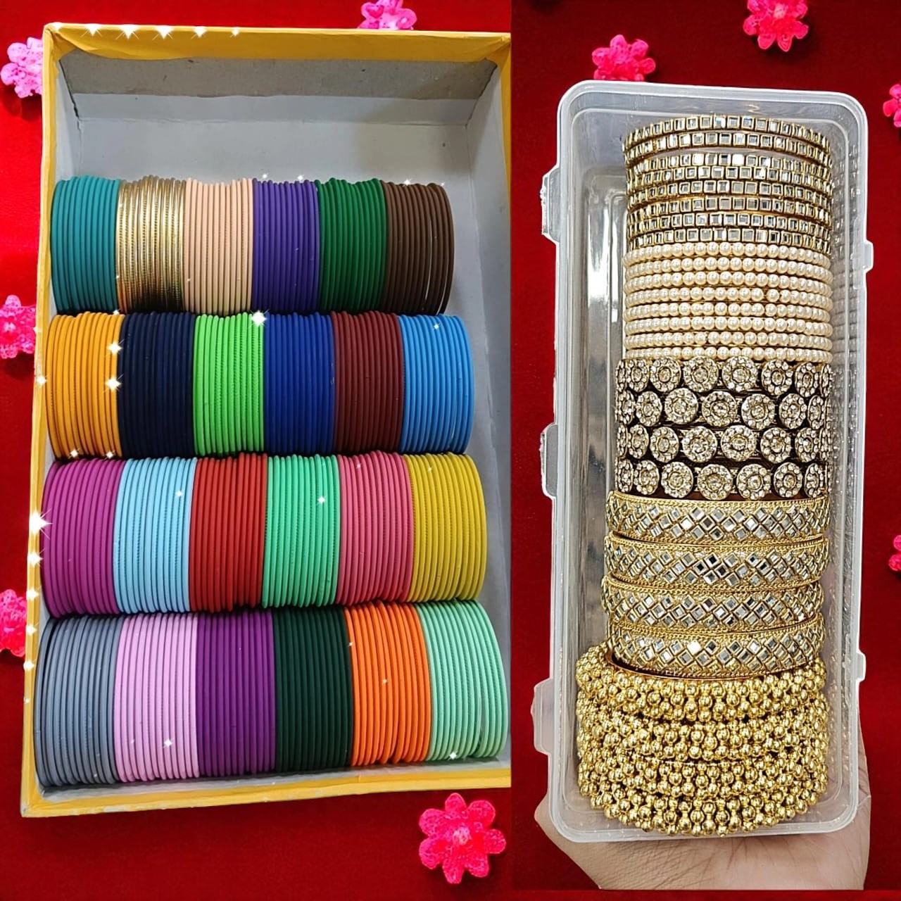 Queen Matte Bangles Combo Box