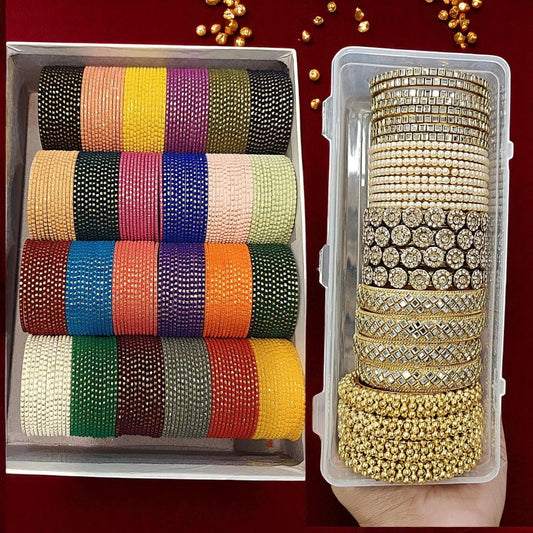 Queen Dotted Bangles Combo Box