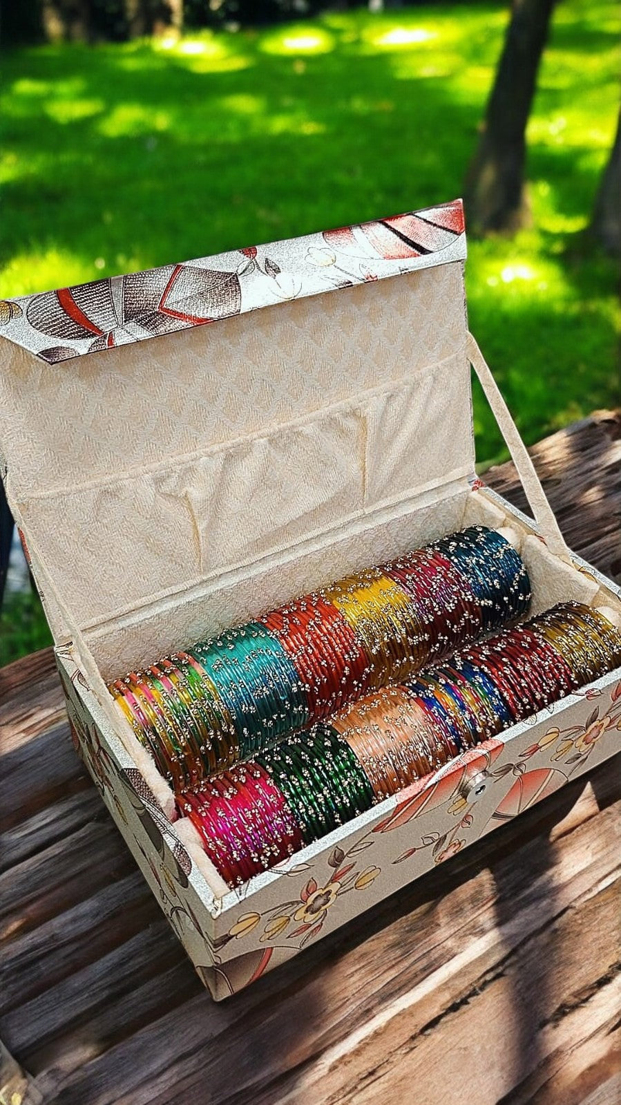 Raindrop Glass Bangles Box-2 Rolls