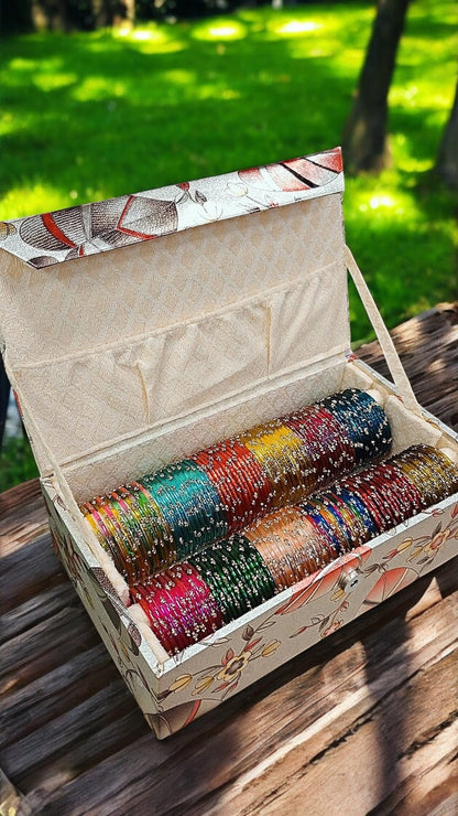 Raindrop Glass Bangles Box-2 Rolls