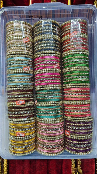 Beautiful Kundan Bangles Box