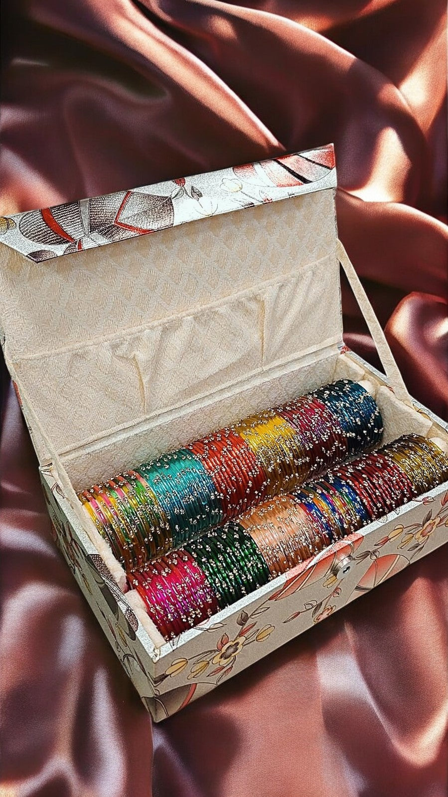 Raindrop Glass Bangles Box-2 Rolls