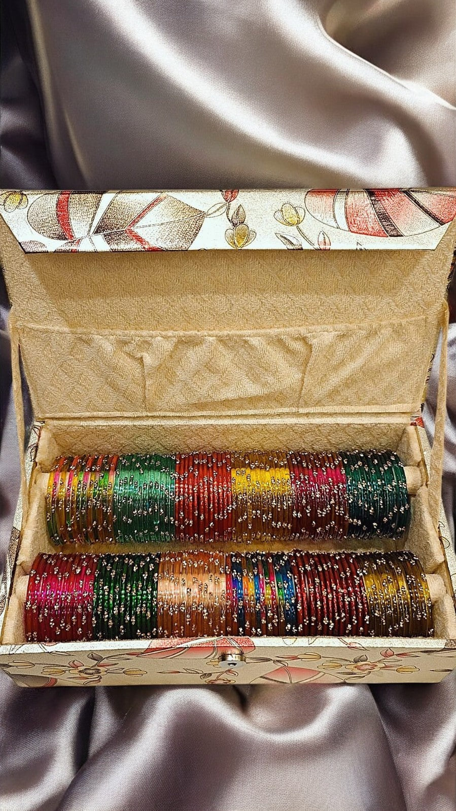 Raindrop Glass Bangles Box-2 Rolls