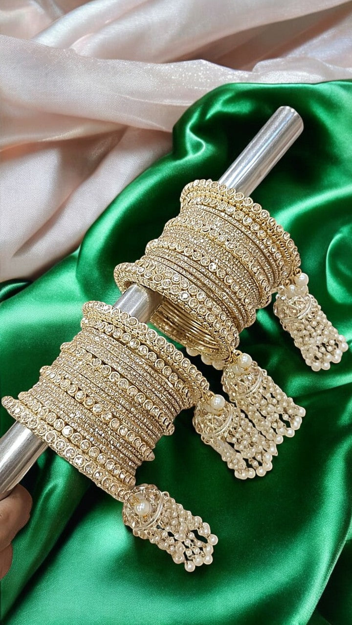 Queen Golden Bangles Set