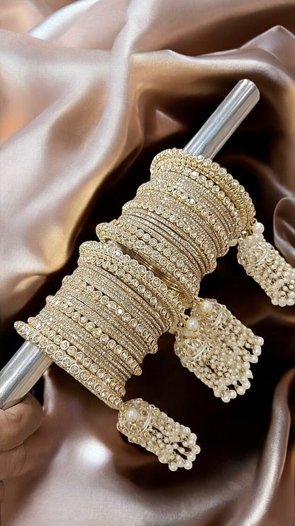 Queen Golden Bangles Set