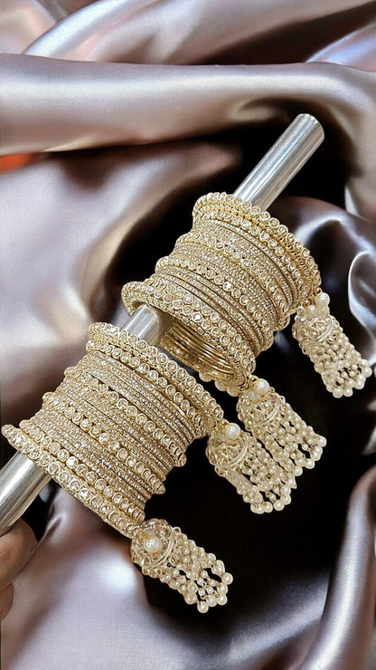 Queen Golden Bangles Set