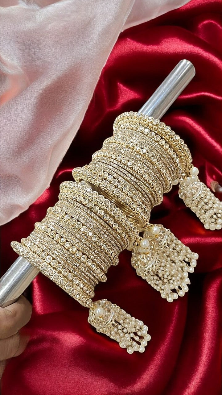 Queen Golden Bangles Set