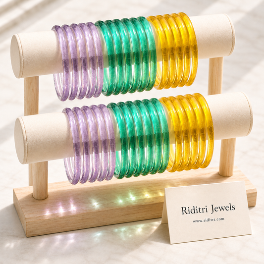 Viral Jelly Glass Bangles-RDTYEP