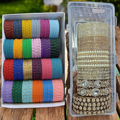 Magic Matte Dotted Bangles Combo Box