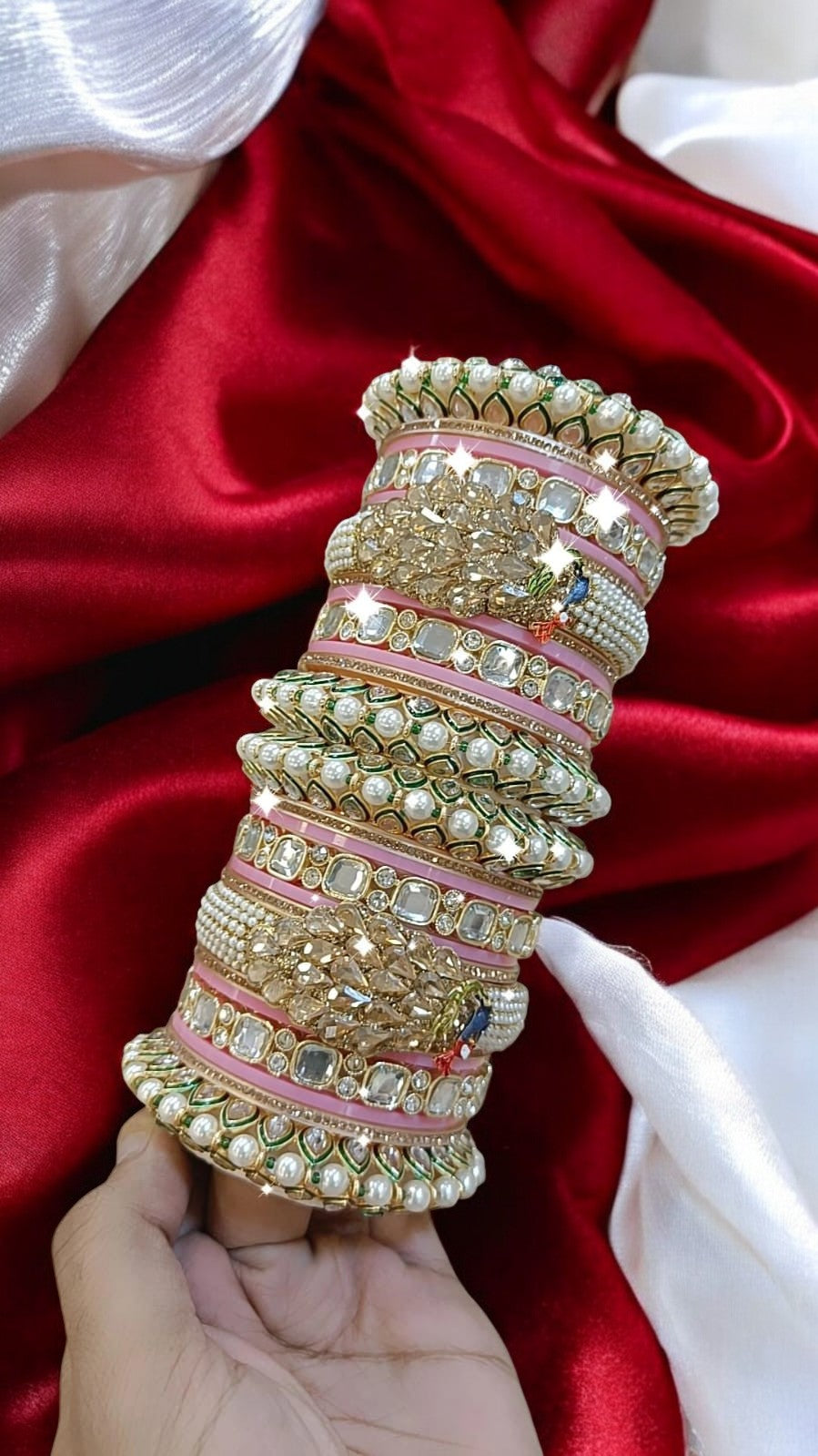 Bridal Peacock Bangle Set