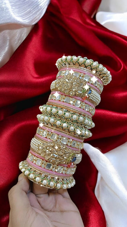 Bridal Peacock Bangle Set