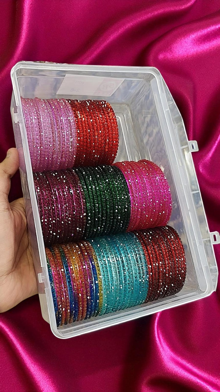 Raindrop Glass Bangles Box