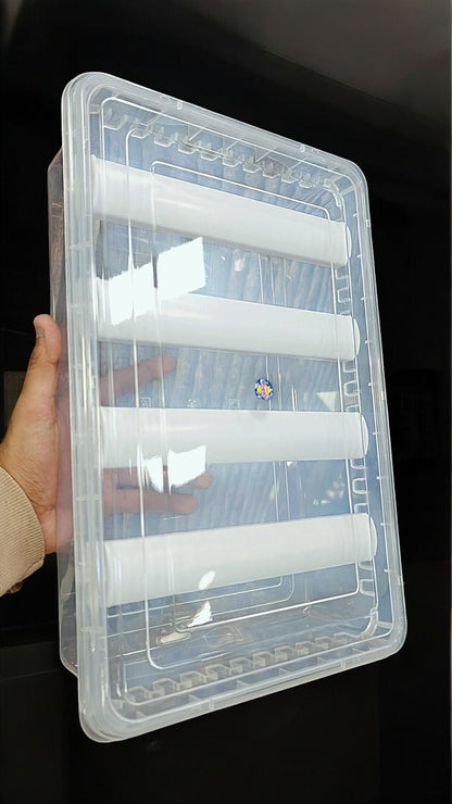 Transparent 4 Roll Bangle Box