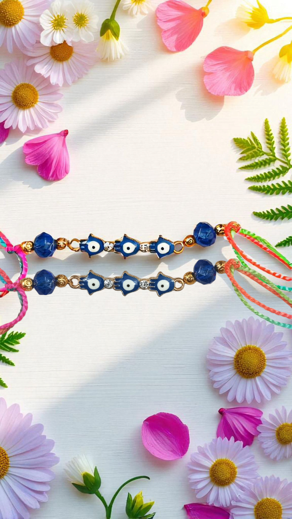 Evil Eye Rakhi Combo