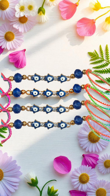 Evil Eye Rakhi Combo