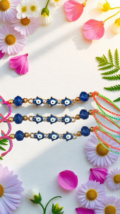 Evil Eye Rakhi Combo