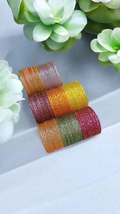 Glass Raindrop Bangles