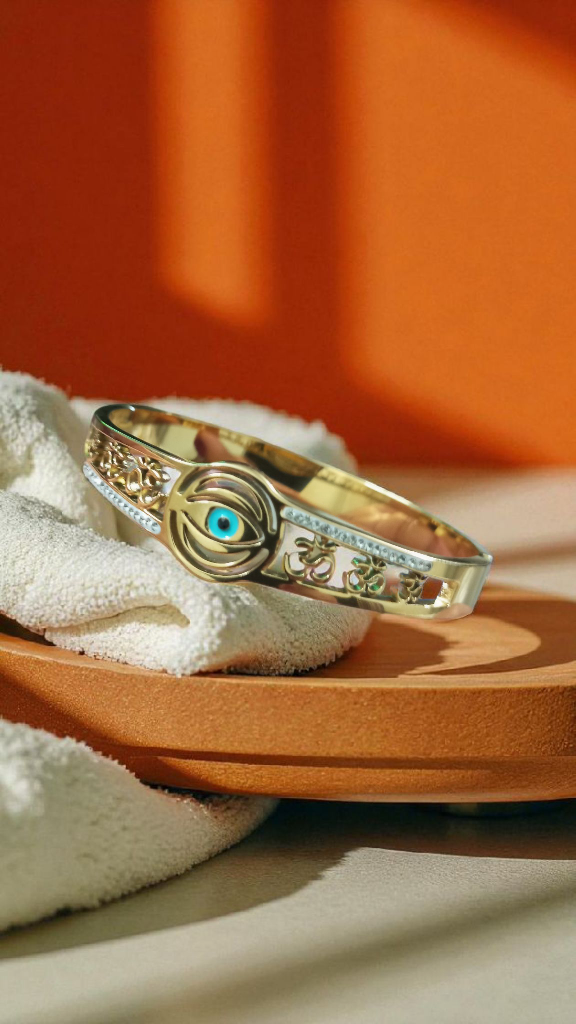 Anti Tarnish Om Bracelet