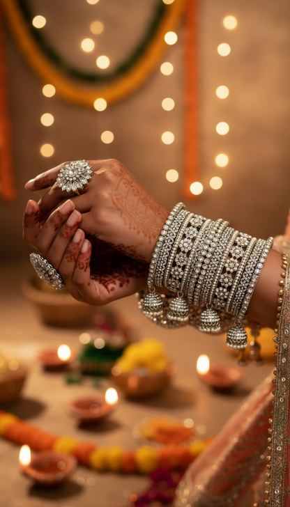 German Moti Bangle Set