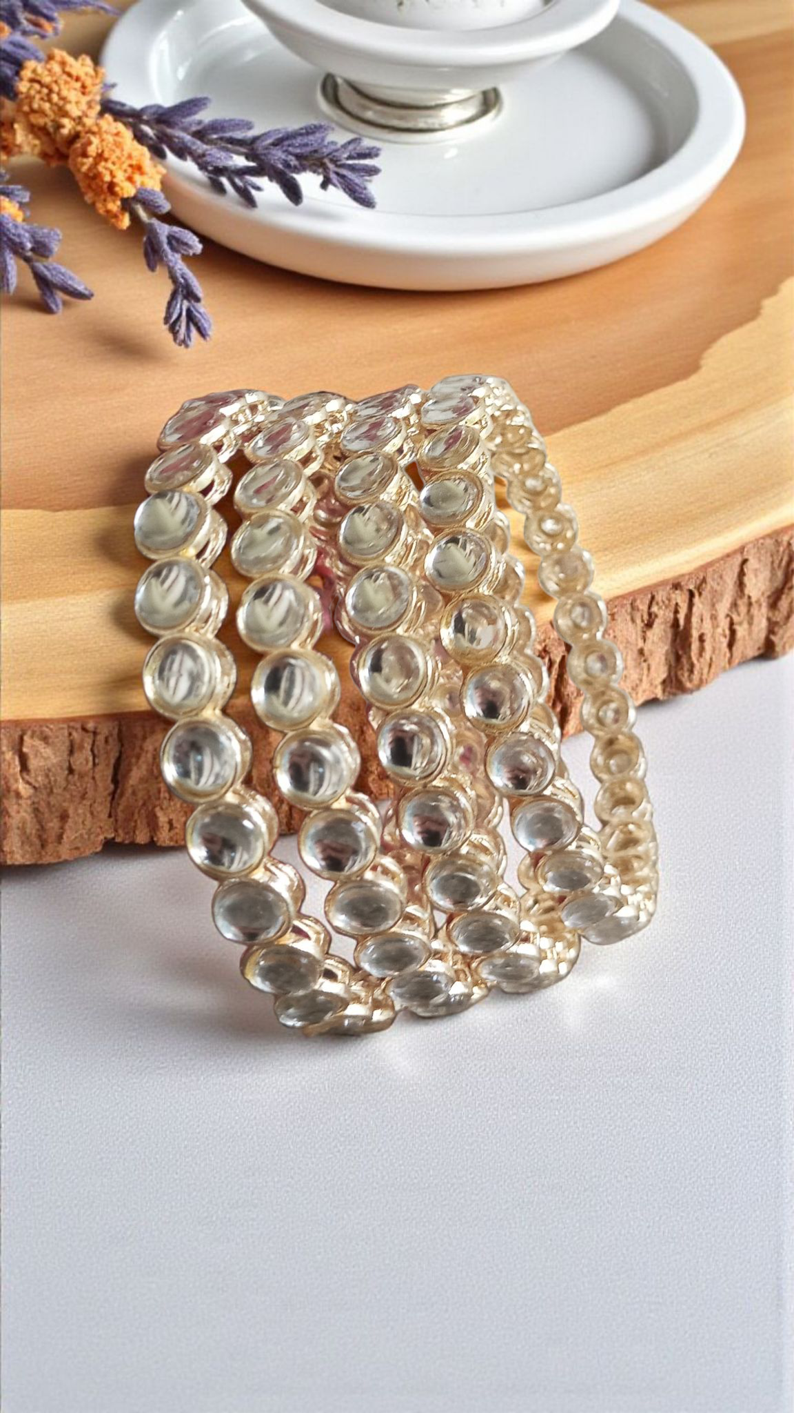 Kundan Side Bangles