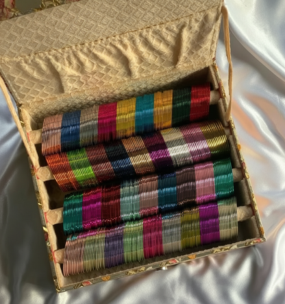 Metal Glossy Bangles Box-4 Roll
