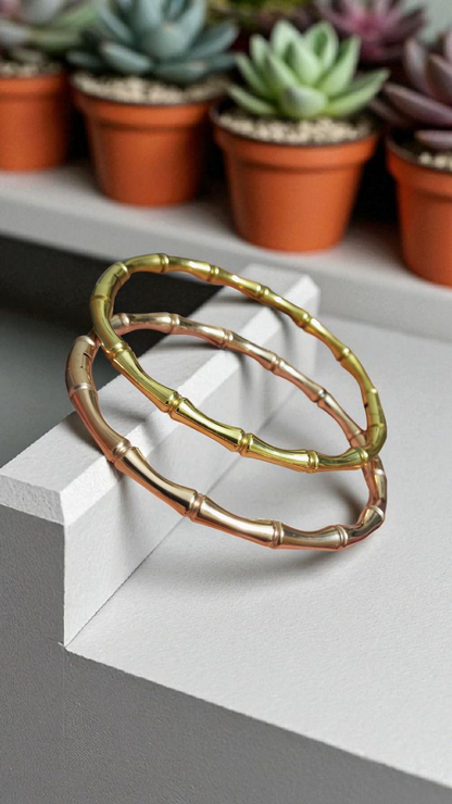 Anti Tarnish Bamboo Bracelet