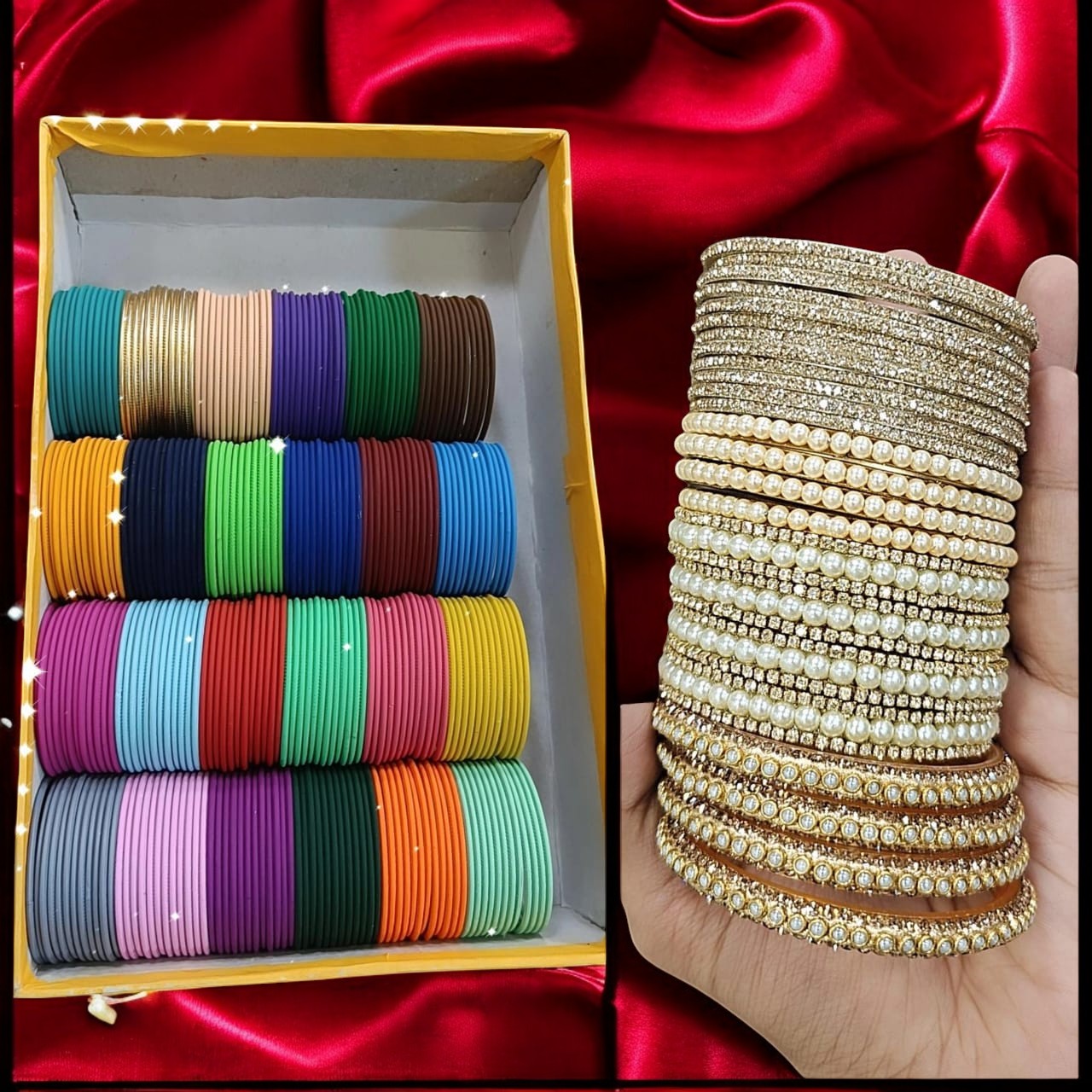 Super Queen Matte Bangles Combo Box