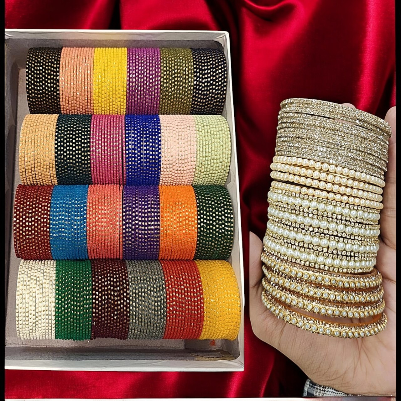 Super Queen Dotted Bangles Combo Box